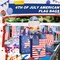 60 Pcs Patriotic Gift Bags Bulk Non Woven American Flag Party Favor Bags with Handles Memorial Day 4th of July Party Supplies
